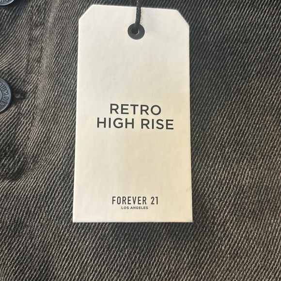 NWT Forever 21 retro high rise shorts with button fly size 30 - Picture 2 of 6